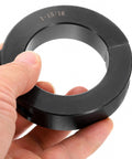 Double Split Shaft Collar For One And Fifteen Sixteenths Inch Shaft, Two Piece Clamping Collar, 3 Inch Outside Diameter, Eleven Sixteenths Inch Width, Black Oxide Steel Lock Collar Clamp, Set Screw Style, Heavy Duty Industrial Hardware, 1-15/16 in marked