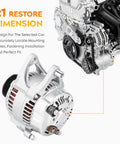Beefed Up Replacement Alternator For Jeep Wrangler 4.0L And 2.5L 1991 To 1998 TJ Grand Cherokee 1993 To 1998 Comanche 1991 To 1992 Dakota