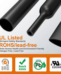 UL Listed Extra Long Heat Shrink Tubing Kit With Adhesive Lined Marine Grade Waterproof Seal with ROHS lead-free certification