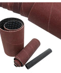 Top Shelf Quick Swap Spindle Sanding Sleeves For Oscillating Sander Multidrive Pad Replacement Kit Featuring Knockout Abrasive Rolls In 80 120 240 Grit Grades. 80 grit sanding sleeve rolls.