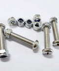 8 Piece Replacement Screw Set For 10x10 Pop Up Canopy Tents And Patio Shelters with flat head screws and nuts