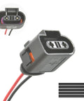 Plug And Play 2 Pin Coolant Level Sensor Connector Pigtail With Pre Crimped Wires 6 Inch Leads Ready To Solder Or Butt Splice Fits VW Jetta Golf GTI Passat Tiguan Atlas Beetle Eos CC Rabbit Arteon Taos Touareg And Audi A3 A4 A5 A6 Q5 S4 S5 S6 TT, 2-pin connector with red and black wires