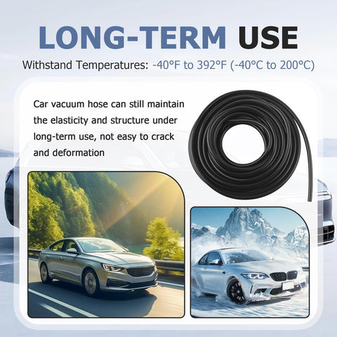 16.4 Ft Cuttable Silicone Vacuum Hose For Your Ride And Diy Projects OD 5mm ID 3mm Flexible Water And Air Transfer Line Durable Automotive Vacuum Tubing For Easy Install And Everyday Use