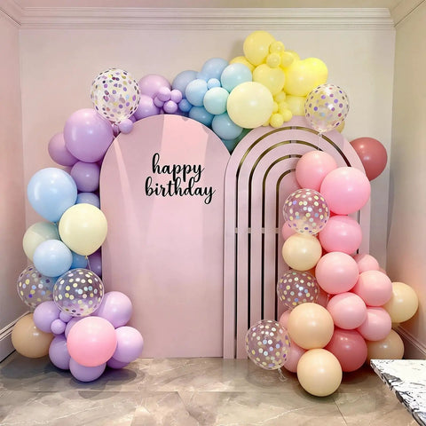 Pastel Balloons Party Bundle 50 Pcs Confetti Latex Balloons In Light Pink Yellow Blue 12 Inch Ideal For Birthday Weddings Baby Showers Easter Spring Celebrations And Photo Backdrops