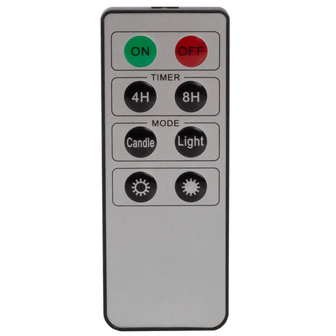 Remote for Van Gogh Starry Night Flameless Candles with on/off, timer, and light modes.