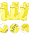 Portable Needle Threader Tool Set For Seniors, 12 Pack, Precision Threading For Small Eye Needles, Yellow PP Material Hand Sewing Device, Easy Threading Aid For Home, Crafts And DIY Projects in yellow plastic