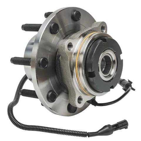 Close-up of 4WD Front Wheel Bearing Hubs With ABS For Ford F 250 F 350 Super Duty 2003 2004 And Excursion 2003 2005 SRW 4x4