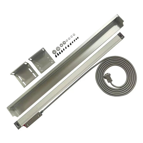 Machine Shop Ready DRO Display For Milling And Lathe Machines, Optical Linear Scale Encoder 5um Resolution, 2 Axis Or 3 Axis Readout, 170mm Travel, High Precision Digital Readout For Metalworking kit with metal brackets and cable