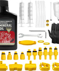Bike Hydraulic Brake Bleed Kit With 150ml Mineral Oil Universal Adapters and tools for Shimano TEKTRO TRP Disc Brakes