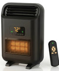18-Inch Wall Mount And Freestanding Space Heater 1500W With Remote Digital Thermostat Eco Mode 12-Hour Timer Portable