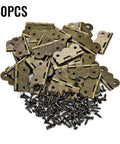 40 Pieces Antique Bronze Butterfly Hinges For Tiny Jewelry Boxes, Dollhouse Cabinets, And Miniature Woodworking Projects, 20 By 17 Mm Iron Hinges.