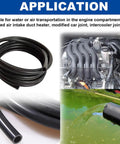 Application collage of Silicone Vacuum Hose Kit For Cars With 6 Size 5 Ft Hoses And 65 Pc Connectors Pro Grade High Performance