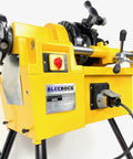 Bluerock Power PTM50-C Electric Motorized Pipe Threader Threading Machine with 750W motor and controls for plumbing jobs.