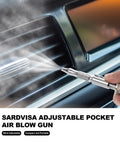 Two Pack Handy Adjustable Pocket Air Blow Gun Kit With M Style Coupler cleaning car air vent