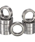 HiPicco 6700ZZ deep groove ball bearings, chrome steel, double shielded Z2, 10 pcs, ID 10mm OD 15mm width 4mm