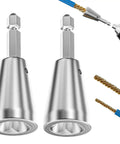Pro Grade Heavy Duty Wire Nut Twister Drill Bit Attachment Rock Solid Two Piece Set for swift electrical splicing with hex shank.