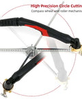 Magnetic Circle Cutting Guide For Plasma Cutters With Compass Wheel Jig Pro Grade Adjustable 10 To 100 Cm Diameter with P80 Torch