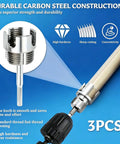 Tepvoker Pvc Pipe Threader Kit With Internal And External Threading Dies For 1/2 Inch 3/4 And 1 Inch Npt Plumbing Projects, showcasing durable carbon steel dies.