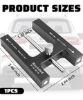 Pro Grade Magnetic Brake Booster Adjustment Tool With Push Rod Calibrator For Master Cylinder Maintenance Aluminum Car Brake Tools For Most Cars And SUVs Precision Calibration For Faster Brake Response, 3.46x2.64x0.46 in