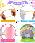 Step-by-step guide using Transparent Balloon Arch Clips Kit For DIY Garlands And Arches Includes 20 Clips And 100 Long Balloons