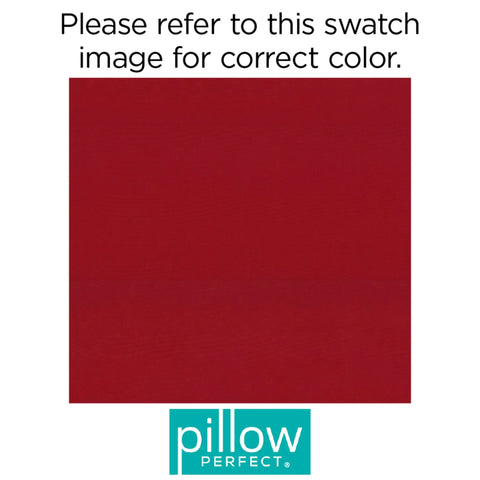 Color swatch for Red Tufted Outdoor Indoor Loveseat Cushion, Reversible and Comfy, 44 Inch By 19 Inch By 5 Inch.