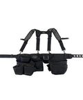 Pro Ballistic Suspension Rig For Work With Infinity Tool Belt and LoadBear Stretch Comfort, Cordura nylon, barrel bottom pouches.