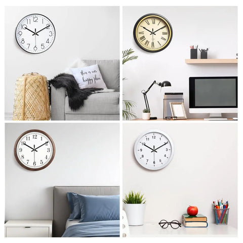 Assorted home decor with Quartz Wall Clock Movement Kit For DIY Repair Replacement Clock Mechanism With Precision Step Movement.