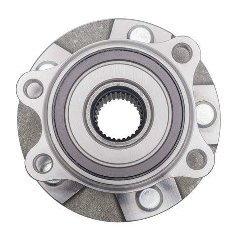 2 Pack Front Wheel Hub Bearing Assembly For Toyota RAV4 2006 2018 Fits 06 12 3.5L V6 Only Also Compatible With 2016 2019 Mirai And 2011 2016 Scion TC Manual Transmission Premium ISO Certified Quality Beefed Up OE Upgrade Hub Bearing Set, top view