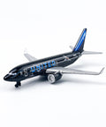 United Black Livery Airplane Model For Desktop Decor And Collecting Dope Desk Display Durable ABS Plastic And Alloy Mini Aircraft