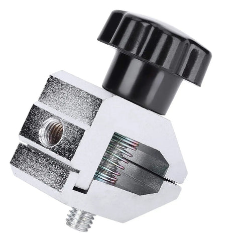 Push Pull Force Fixture With Edge Clamp And Stainless Steel Jaw Gauge Clamp Built Tough For Rubber Cable Paper Film And Electronic Component Testing Up To 500N Thrust Tension Meter For Tensile And Destructive Tests, close-up