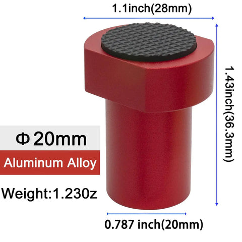 12-Pack 20mm Bench Dogs With Non Slip Aluminum Clamp For MFT Workbenches Fits 0.787 Inch Dog Holes Square Table Stops