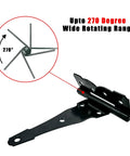 4 Inch Strap Hinges Heavy Duty Rustproof Classic Antique Shed Door Hinges Set Of 6 With 270-Degree Rotation