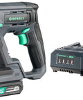 20V Cordless Rotary Hammer Kit with 2.0Ah Lithium Battery and 2.4A Charger, ideal for quick charge, masonry, and home renovation projects.