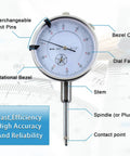 Close-up of dial indicator from Diesel Engine Sleeve Height And Counter Bore Gauge Kit 0 to 1 Inch Range With 0.001 Inch Gradations