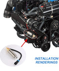 Electric Fuel Pump Replacement For Mercury Mercruiser Marine Carbureted Engines Low Pressure 4.3L 5.0L 5.7L V6 V8 Replaces 935432 18-8868 With Gasket Kit installed in engine