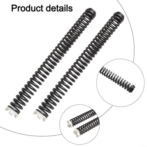Beefed Up Steel Front Fork Shock Absorber Coil Springs For Mountain Bikes Replacement Suspension Parts 11 Point 2 Inch Length Black 2 Pack