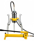 Heavy Duty 5 To 50 Ton Hydraulic Gear Puller With Separate Hand Pump And Long Hose For Tight Spots forged steel arms for mechanics