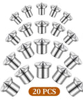 Handy Doweling Pin Center Drill Set With Sharp Point Transfer Plugs In One Quarter, Five Sixteenths, Three Eighths, And One Half Inch Sizes