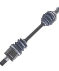 Honda Rancher 420 Rear Left CV Axle With Beefed Up Precision Ground Internals, Neoprene Boots, Moly Grease For High Temp Friction Reduction, Fits 2009-2014 TRX420 ATV Quad angled view