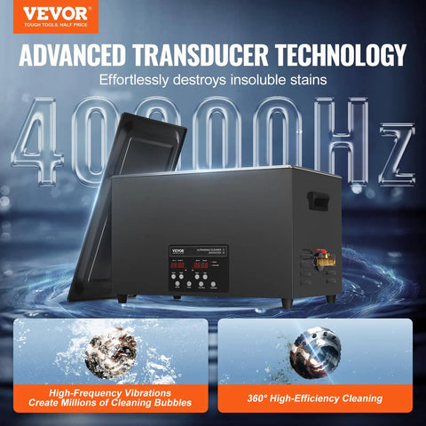 30L Ultrasonic Cleaning Machine 600W Digital Cleaner With Degassing And Gentle Mode 40kHz Industrial Ultrasonic Cleaner
