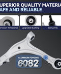 Honda Odyssey Front Suspension Kit Lower Control Arm Replacement Assembly For 2005 2010 Smoother Ride And Handling With Stability And Durability OEM Grade Components Easy Install Long Lasting Performance aluminum front lower control arm with bushings and ball joint