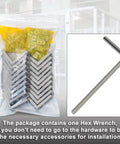 2040 Corner Bracket Kit For Aluminum Extrusion Rails, showing 20 corner brackets, 80 sliding nuts, and 1 hex wrench included