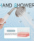Handheld shower from Deck Mount Clawfoot Tub Faucet With Telephone Shaped Handheld Shower 6 Inch Center Vintage Style