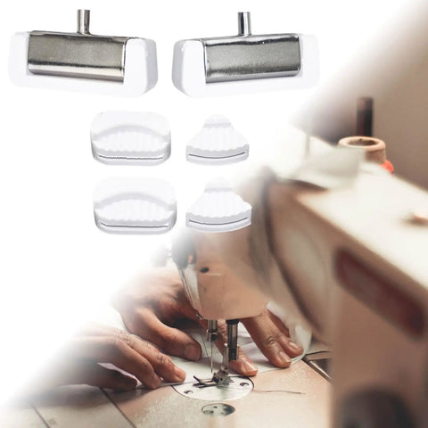 Shock Absorbing Mats For Sewing Machines With Lock Stitch Head Pads Easy Install Metal Spare Parts To Protect Your Sewing Head Durable Pad Set For Pros, white 5 cm x 2 cm pads on industrial sewing machine
