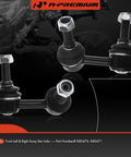 Two Pack Front Sway Bar End Links For Nissan Frontier 2005-2019, Pathfinder 2005-2012, Xterra 2005-2015, Suzuki Equator 2009-2012 Stabilizer Bar Link Replacement, front left and right view