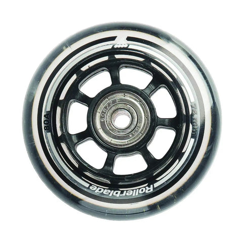 76mm 80A Inline Skate Wheel Kit With 4 Replacement Wheels SG5 Bearings And Spacers Not Included Smooth Glide Low Friction Made In USA