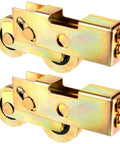 Two Pieces Sliding Door Tandem Roller Assembly Heavy Duty One And One Quarter Inch Replacement For Sliding Glass Doors And Screens 120 Kg 265 Lbs Load Capacity Per Pair Corrosion Resistant Alloy Steel Construction
