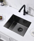 Built To Last 16 Gauge Black Stainless Steel Undermount Kitchen Bar Sink 20 By 17 By 9 Inches 304 Stainless Rust Resistant
