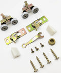Pocket Door Hanger Commercial Grade Fits Johnson 1125 And Upgraded 1500 Hardware Kit components, ball bearings, screws.