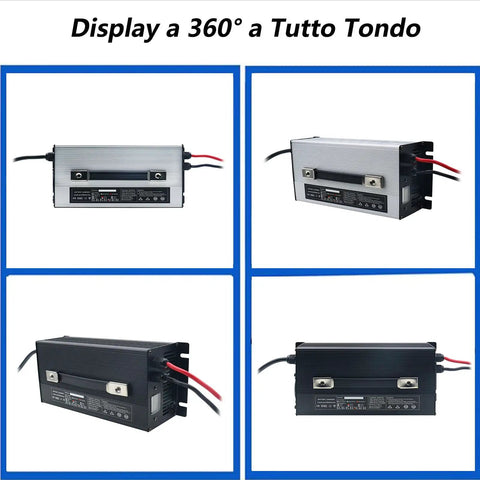 24V 40A Killer Fast Battery Charger For Golf Cart And Forklift Top Shelf Smart Trickle Control shown from different angles